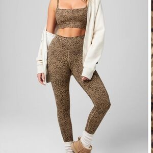 Fabletics Brown Animal Print Leggings